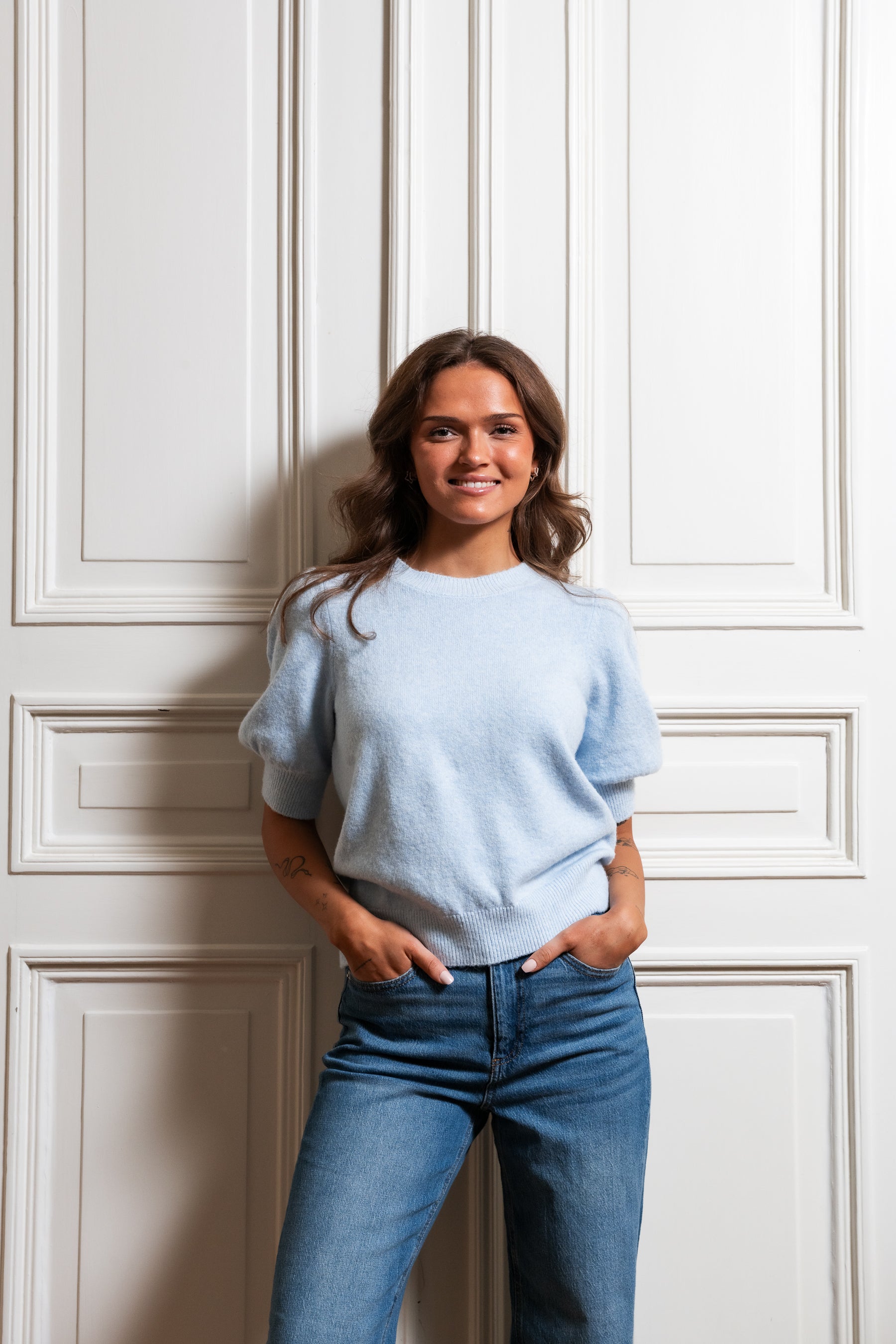 VMDOFFY Pullover - Cashmere Blue